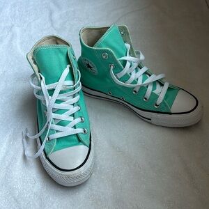 Aqua Converse All Star High Tops